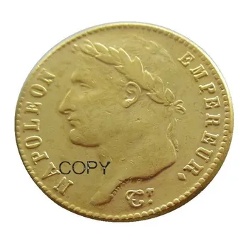 1809 - 1814 Metų Neprivaloma Prancūzija 20 Frankų Auksą, Sidabrą, Kopijuoti Monetos