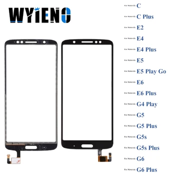 Wyieno Jutiklis Motorola Moto C E2 E4 E5 E6 G4 G5 G5s G6 Žaisti Go Plus Jutiklinis Ekranas skaitmeninis keitiklis Priekinio Stiklo Objektyvas Skydelis 10vnt/daug