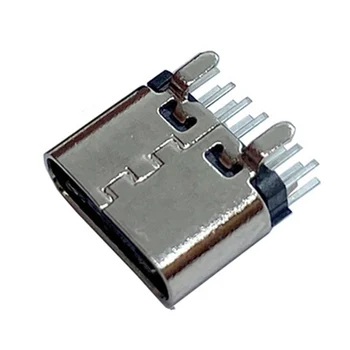 50pc C Tipo 16Pin Lizdas, Jungtis USB 3.1 Vertikali Plug-in Valdybos Moterų Krovos KRITIMO Dėl PCB Dizainas 