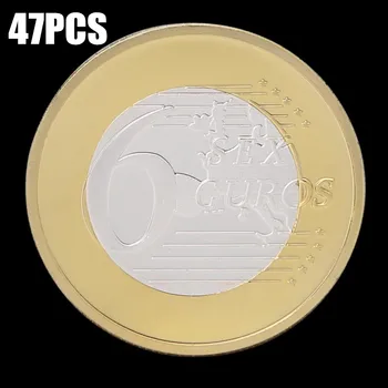 47PCS 6 Euro Monetos Skirtingos Konstrukcijos Kama Sutra Poziciją Sunku Atminimo Amatų Kolekcija Dovana