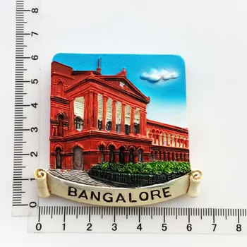 Indija Šaldytuvas Magnetas Turizmo Suvenyrų Radžastano Bangalore 3D Dervos Dažytos Amatų Magnetai Šaldytuvai Lipdukas Namų Dekoro