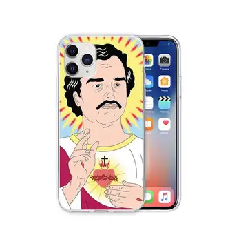 Pablo Escobar Telefono dėklas Skirtas IPhone 12 11 Pro Max Xs X Xr 7 8 6 6s Plius 5s Se 2020 Skaidrus