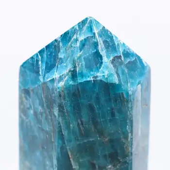 400g-1000g Fengshui Gamtos Mėlyna Apatite Kristalų Lazdelė Gydymo Taškas Dekoro 1pc