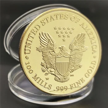 Amerikos Laisvės Statula Sidabro Padengtą Progines monetas, Monetų Kolekciją Morgan Doleris JAV Monetų Dovanų Kolekcija