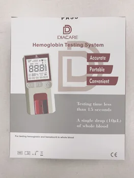 POCT Analizatorius Hemoglobino Metras/ Hemoglobino Analyzer/ Hemoglobino Bandymo Mašina su 50pcs Bandymo Juostelės hemoglobino tyrimo sistemos