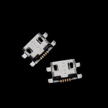 20pcs Micro USB Moterų 5pin Lizdas-B Tipo 4 Vertikaliai Kojas, Litavimo Jungtys