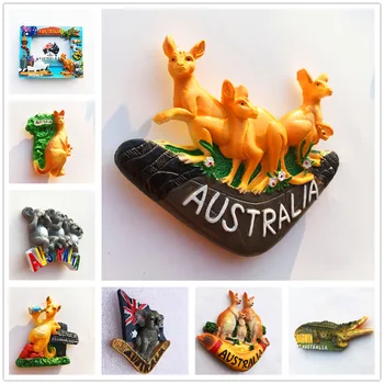 Australijos kengūra pasirašyti 3D Šaldytuvas Magnetai Turizmo Suvenyrų Šaldytuvas Magnetinis Lipdukas Surinkimo Rankdarbių Dovana