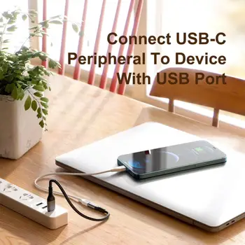 Tipas-C Su USB 3.0 Adapteris USB C moterį, USB 3.0 Vyrų Konverteris C Tipo Jungtis Įkrovimo Standžiojo Disko Mobiliųjų Telefonų Priedai
