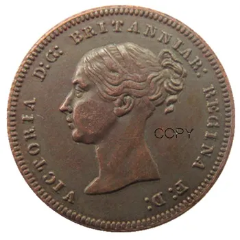1853 JK Didžioji Britanija / Ceylon Victoria Pusė Farthing