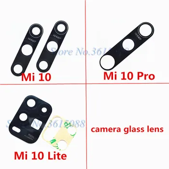 2x Galiniai Atgal Kameros Stiklo Objektyvas atsarginės Dalys Xiaomi Mi 10 Pro Lite su aplinkosaugos ¾enklelis