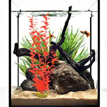 40cm Plastiko Modeliavimas Vandens Žolės Dirbtinių Augalų Kraštovaizdžio Akvariumo Apdaila Ryškiai dažytos Žuvų Bakas Kraštovaizdžio Ornamentu
