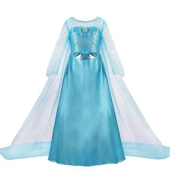 Merginos Cosplay Kostiumų Princesė Dress Vaikai Snieguolė Elsa Jazminų Rapunzel Aurora 