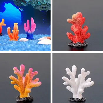 1 VNT Modeliavimas Dervos Koralų Papuošalai Dirbtinio Žuvų Bakas Akvariumas Darbalaukio Puošmena Mielas 
