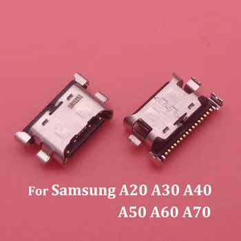 10VNT USB Įkrovimo Jungtį Uosto Samsung A10 A30 A40 A50 A60 A01 A11 A12 A20S A21 A21S A30S A50S A51 A52 A51S A70S A71