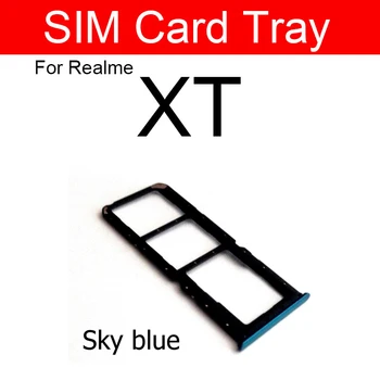 SIM Kortelės Lizdas Realme X XT X Lite Sim Kortelės Dėklas Reader Laikiklio Angą atsarginės Dalys