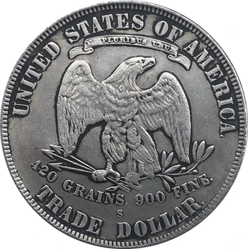 1873-S Prekybos Dolerio MONETOS KOPIJA