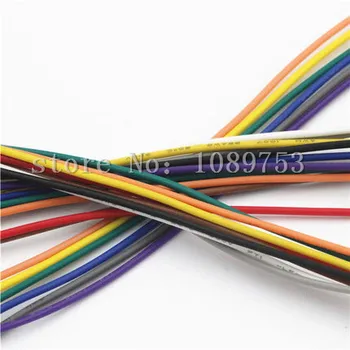 10vnt 2/3/4/5/6/7/8/10P 26AWG 30cm famale į famale Dukart vadovavo 