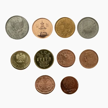 10 Atsitiktinių Monetas Iš 10 Skirtingų Šalių Nekilnojamojo Originali Originalus Šalies Monetų Kolekcionieriams Pasaulio Surinkimo Dovanų Ir Suvenyrų Dekoras