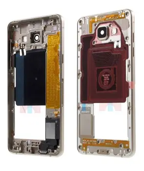 Samsung Galaxy A5 2016 SM-A510F Sidabro/Juoda/Gold/rožinė Aukso Spalvos Galinis Atgal Korpusas Plokštės Viduryje Dangtelis Su Mažos Dalys
