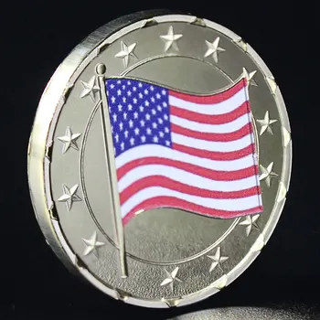 Nepamiršo POW MIA Suvenyrų Jungtinės Statea Vėliavos Veteranas Karinis Iššūkis Monetos Moneta Auksą, Padengtą Progines monetas, Monetų