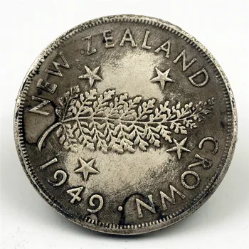 Australijos Sidabrinė Doleris Kopijuoti Atminimo Medalis vertybių ir pinigų Surinkimo 1949 George VI Naujosios Zelandijos Karūna Monetos
