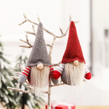 Nykštukas Gnome Kalėdų Dekoracijas Namų Santa Claus Lėlės Kalėdų Eglutės Ornamentu Dekoro Lentelė Elf Amatų Dovana Kalėdos Naujieji Metai