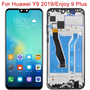 Originalus Mėgautis 9 Plus LCD Huawei Y9 2019 Ekranas Su Rėmo Jutiklinis Ekranas 6.5