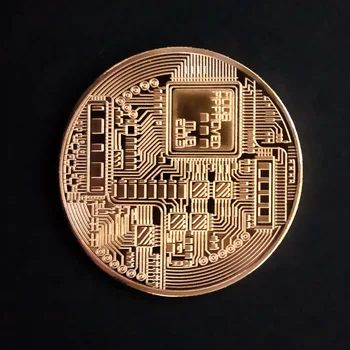 Paauksuoti Bitcoin Monetos Suvenyrai BTC Metalo Fizinio Kolekcijos Kūrinys Antikos Imitacija Atminimo Tiek Monetos Išskirtinį Dovana