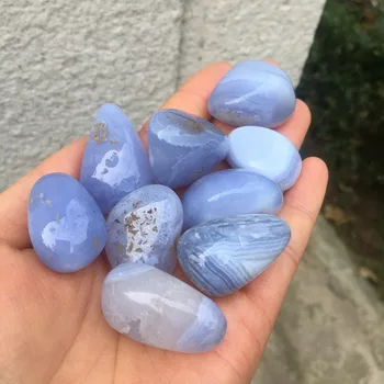 Kristalai gydomųjų akmenų gamtos Mėlynos spalvos Nėrinių Agatas Krito Akmenys, vidaus apdaila