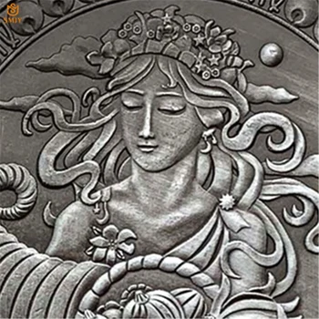 2019 Žvaigždynas Gyvsidabrio Mergelė Retas Bronza, dvipusis Iškilumo Žetono Iššūkio Proginių Monetų Kolekcija