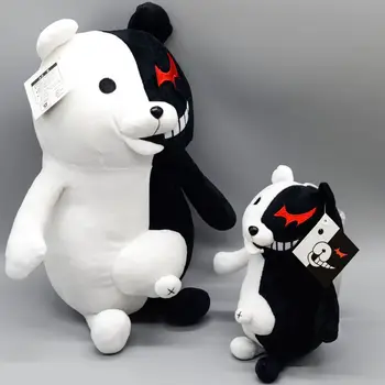 Black & White Bear Minkšti Kimštiniai Pliušinis Žaislas Super Danganronpa Pliušinis Žaislas Dangan Ronpa 2Monokuma Tamsiai Vėjo Anime Žaidimas Lėlės Vaikams Dovanų
