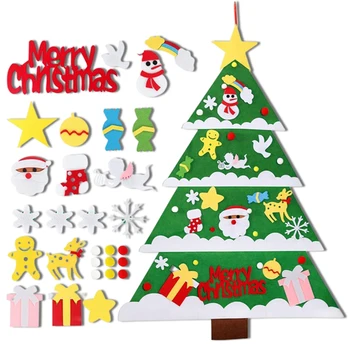 PASIDARYK pats Jaučiau, Kalėdų Eglutė Rinkinys Vaikas Kalėdų Medžio Veiklos Valdybos su Ornamentais Navidad 2022 Naujųjų Metų Dovanos Kalėdų Medžio