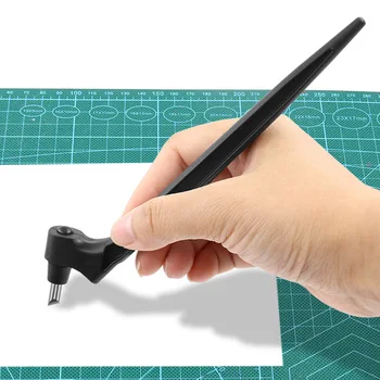 Nerūdijančio Plieno Amatų Peiliai ir Pjovimo Įrankiai Su 360 laipsnių Meno Pjovimo Įrankis Gyro Popieriaus Žirklės 3 Skirtis Pakeisti Pjovimo Peilis