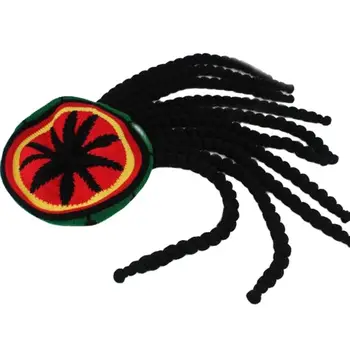 Jamaika Sintetinių Pynimo Megzti Dangtelis Rudenį, Žiemą Šiltas Reggae Skullies Beanies Pompom Moterys Vyrai Beretė Bžūp Helovinas Dekoracijas