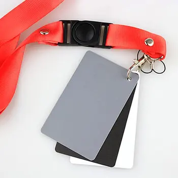Juoda ir balta, pilka trijų spalvų raudona kortelė baltos spalvos balansas kortele 18 laipsnis fotografijos pelenų plokštelės kartono matavimas