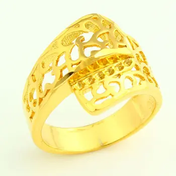 Prabanga Etiopijos Vestuvinis Aukso Žiedas Moterims 24k Aukso Spalva Madinga Žiedas Afrikos/Indija/Kinija/Artimuosiuose Rytuose Punktas