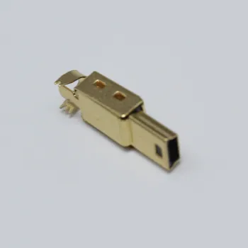 2sets Mini USB 5PIN Suvirinimo Tipas Male Plug Auksą, Sidabrą, 4P Jungtys USB Uodega Lizdas 3 in 1 