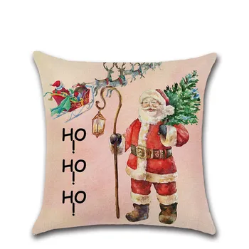 Kalėdos, Kalėdų Senelis, senis besmegenis Automobilių pagalvė pagalvėlės dangtis kussenhoes Mesti Užvalkalas sofa Namų Navidad Apdailos fundas cojines