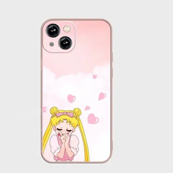 Animacinių filmų Anime Sailor Moon Kristalų Moblie Telefoną Atveju IPhone13 12ProMax 
