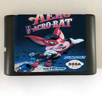Aero acrobat Žaidimas Kasetė Naujausias 16 bitų Žaidimas Kortele Sega Mega Drive / Genesis Sistema