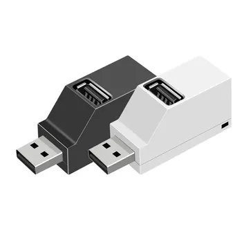 Mini 3 jungtys USB 3.0-2.0 Splitter Hub Didelės Spartos Duomenų Perdavimo Splitter Lauke Adapteriu KOMPIUTERIO, Nešiojamojo kompiuterio 
