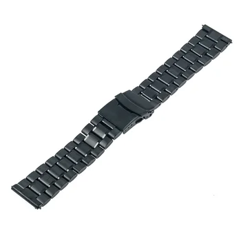 24mm Nerūdijančio Plieno Watchband Sony Smartwatch 2 SW2 Riešo Dirželis, Užsegimas Sagtis Apyrankę su Užrakto Black Rose Auksas, Sidabras