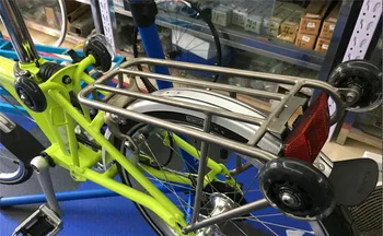 Sulankstomas dviratis lengvai varantys 60mmx17 kristalų stiprintuvas rato brompton easywheel