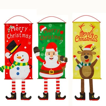 Kalėdų Dekoracijas Kabinti Banerius Navidad Gimdymo Lango Sienos Veranda Kalėdų Banners /Durys/Parduotuvių/Barai/Home Kalėdų Dekoro