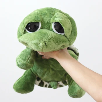 Candice guo! super mielas pliušinis žaislas jūros gyvūnų žaliasis vėžlys didelėmis akimis, vėžlys minkštas įdaryti žaislas kūdikio gimtadienio, Kalėdų dovana 1pc