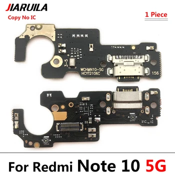 10vnt/daug Redmi 10 Pastaba Naujas USB Įkrovimo Jungtį Prijunkite Uosto Doką Valdybos Flex Kabelis Xiaomi Redmi 10 Pastaba 5G 10 Pastaba Pro